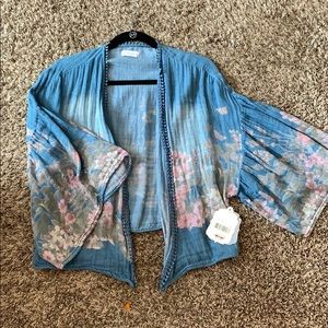 Cotton printed kimono